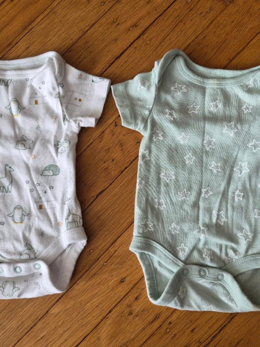 2 Newborn Cloud Island Onesies
